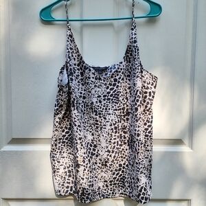 Banana Republic Size Large Neutral Leopard Print Women's Top Camisole Tank
